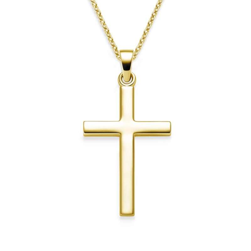 Bild von   kreuz kette gold silber  hjpg | 🌟 Gravur nach Wunsch 🪄