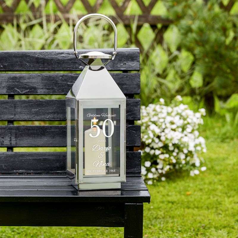 Bild von   laterne mit gravur zur goldenejpg | 🌟 Gravur nach Wunsch 🪄