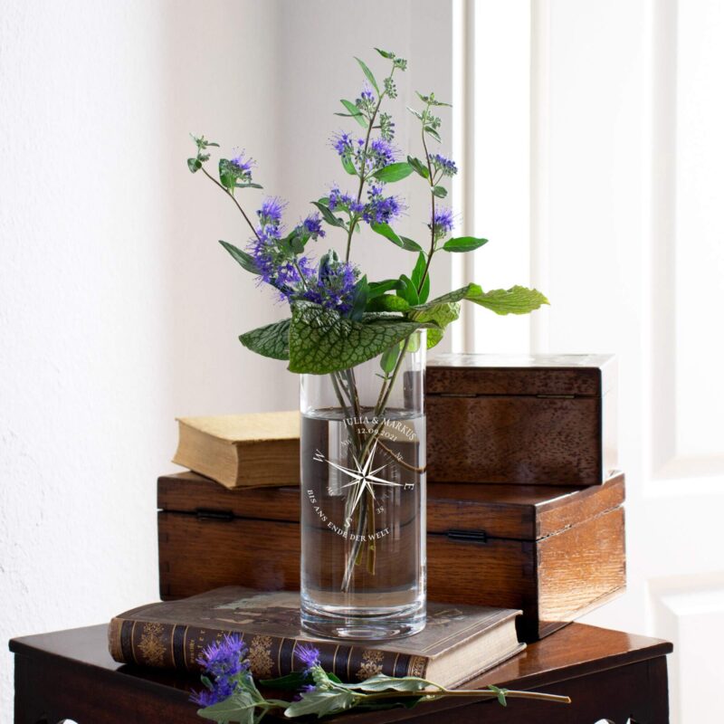 Bild von   runde vase mit gravur zur hochjpg | 🌟 Gravur nach Wunsch 🪄