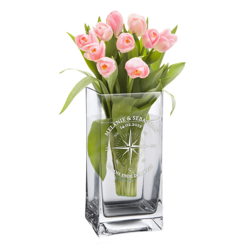 Bild von   deko vase mit gravur fuer paarjpg | 🌟 Gravur nach Wunsch 🪄