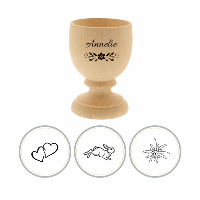 Bild von   eierbecher ahornholz mit indivpng | 🌟 Gravur nach Wunsch 🪄