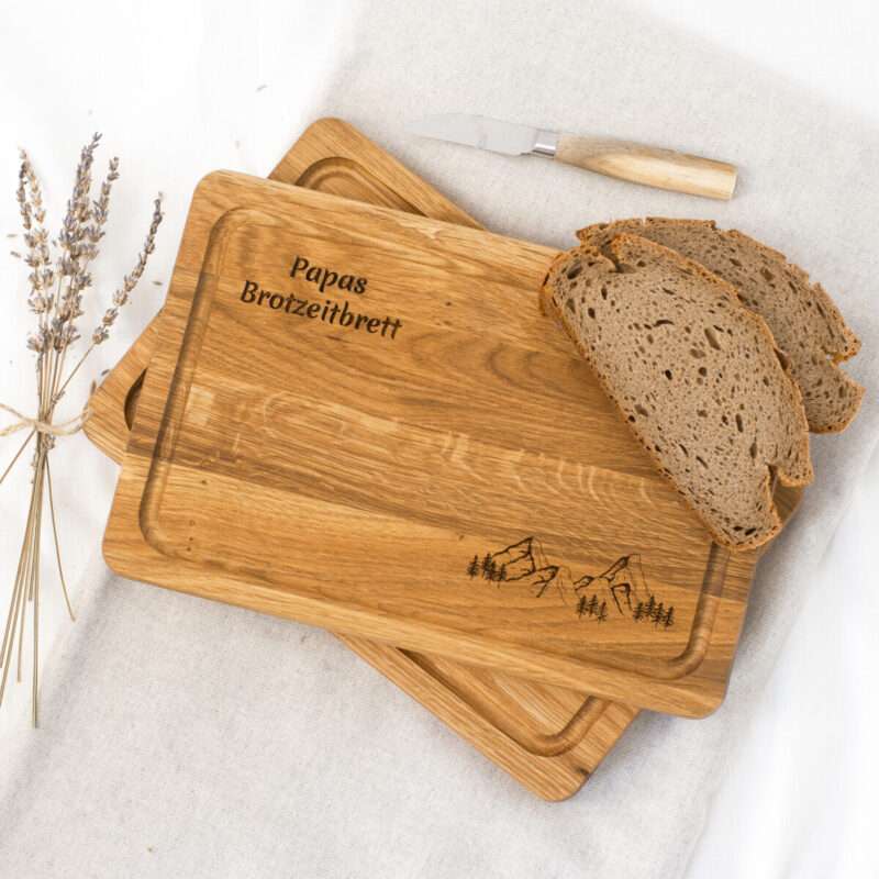 Bild von   schneidebrett eichenholz mit ijpg | 🌟 Gravur nach Wunsch 🪄