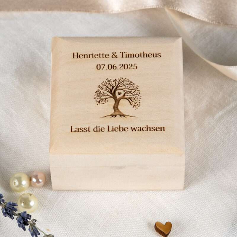 Bild von   ringbox aus lindenholz i lebenjpg | 🌟 Gravur nach Wunsch 🪄
