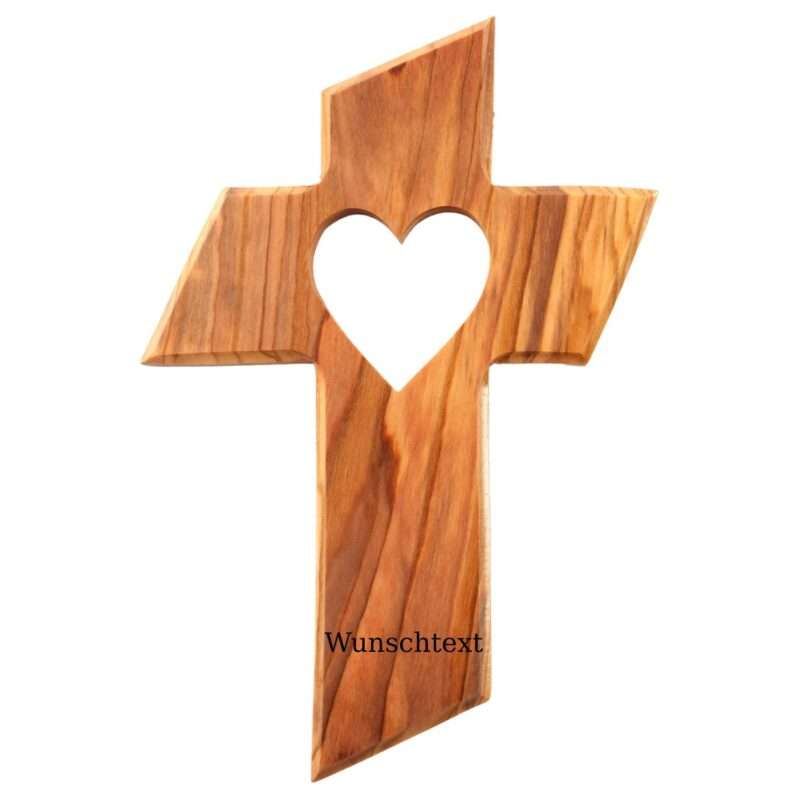Bild von   personalisiertes kreuz mit herjpg | 🌟 Gravur nach Wunsch 🪄