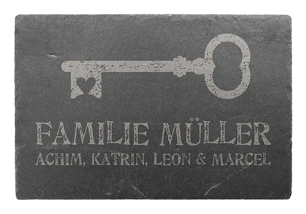 Bild von   vintage tuerschild aus schiefejpg | 🌟 Gravur nach Wunsch 🪄