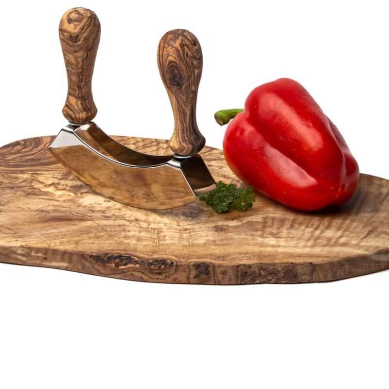 Schneidebrett aus Olivenholz im Naturschnitt in verschiedenen Größen - 27 cm