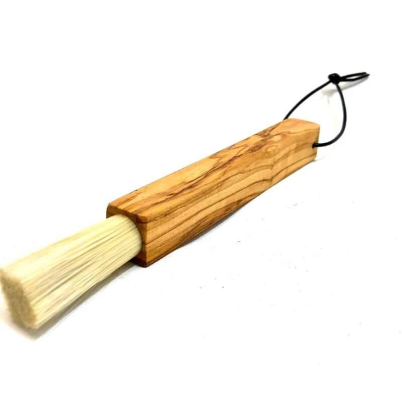 Pinsel für Siebträger Kaffeemaschinen aus Olivenholz