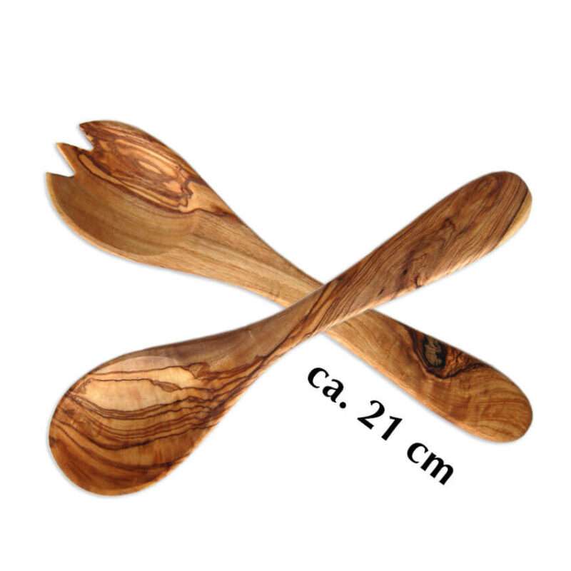 Bild von   salatbesteck aus olivenholzjpg | 🌟 Gravur nach Wunsch 🪄