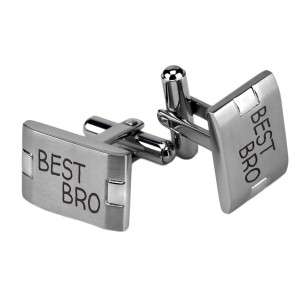 Manschettenknöpfe CLASSIC aus Edelstahl mit Wunschgravur