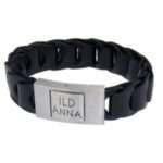 Bild von   echtlederarmband schwarz gefjpg | 🌟 Gravur nach Wunsch 🪄