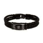 🖼️ 80783-1-armband-aus-leder-schwarz-dre.jpg | 🌟 Gravur nach Wunsch 🪄 Bild von armband aus leder schwarz drejpg | 🌟 Gravur nach Wunsch 🪄