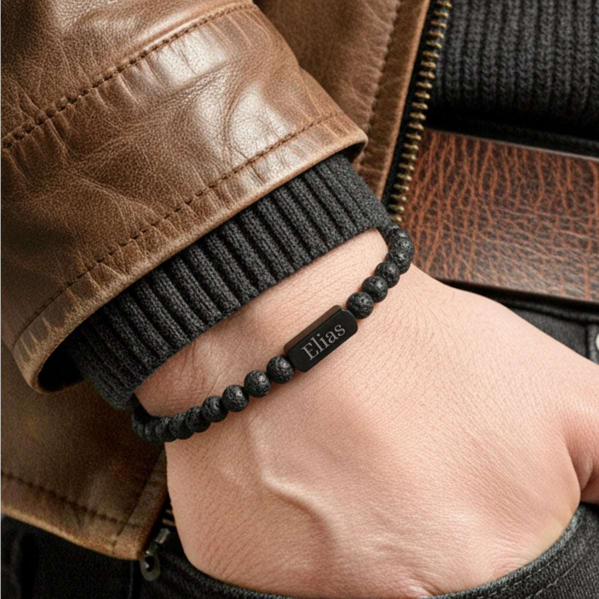 🖼️ 81444-1-lava-armband-mit-gravur-s.jpg | 🌟 Gravur nach Wunsch 🪄 Bild von lava armband mit gravur sjpg | 🌟 Gravur nach Wunsch 🪄