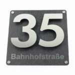 Bild von   edelstahl hausnummer mit d efjpg | 🌟 Gravur nach Wunsch 🪄