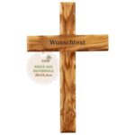 Bild von   schlichtes kreuz aus olivenholjpg | 🌟 Gravur nach Wunsch 🪄