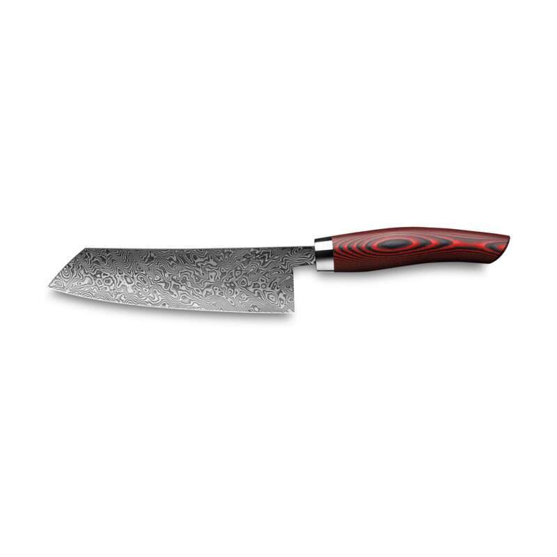 Nesmuk EXKLUSIV Kochmesser 140 mm Damast Micarta Red