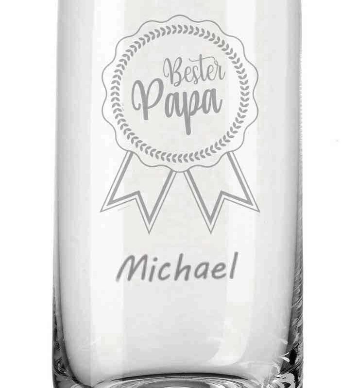 Trinkglas von Leonardo mit deiner Wunschgravur - Schleife Bester...