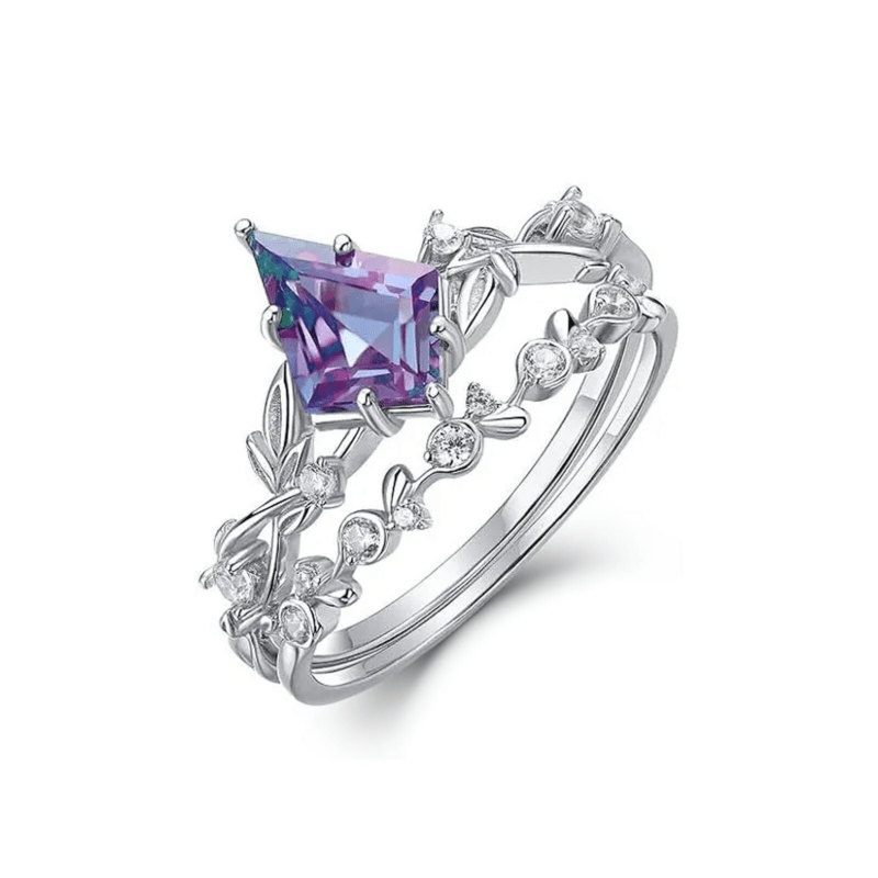 Bild von   sterling silber alexandrit moipng | 🌟 Gravur nach Wunsch 🪄
