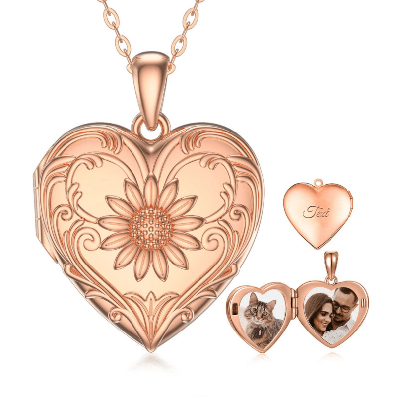 Bild von   sterling silber mit rose vergopng | 🌟 Gravur nach Wunsch 🪄