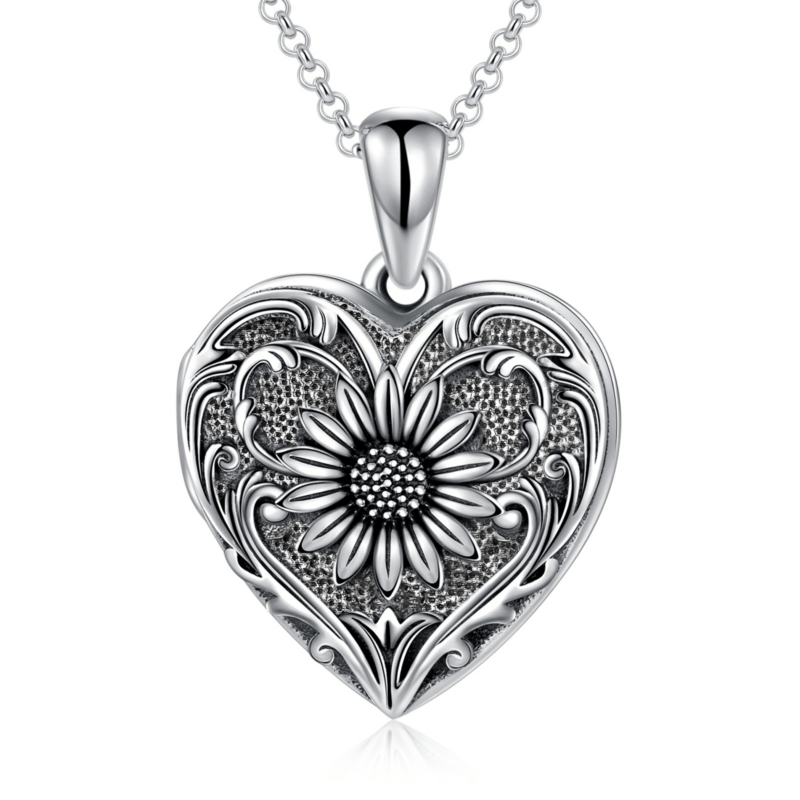 Bild von   sterling silber sonnenblumepng | 🌟 Gravur nach Wunsch 🪄