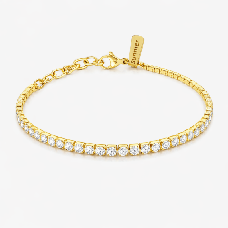 Bild von   sterlingsilber mit gelbgoldplapng | 🌟 Gravur nach Wunsch 🪄