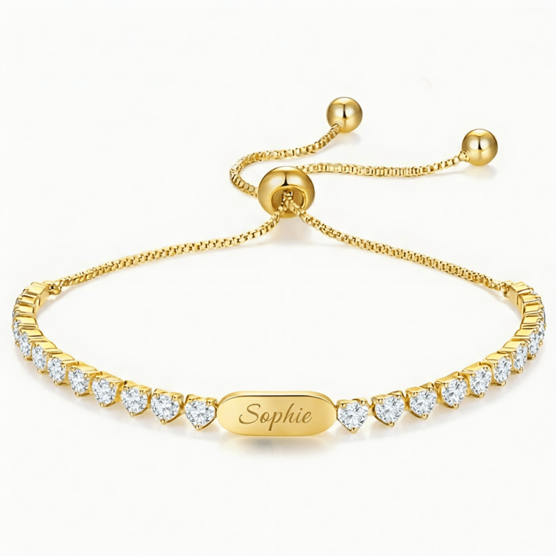 Bild von   sterlingsilber mit gelbgoldplapng | 🌟 Gravur nach Wunsch 🪄