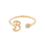 Bild von   offener ring aus vergoldetem spng | 🌟 Gravur nach Wunsch 🪄