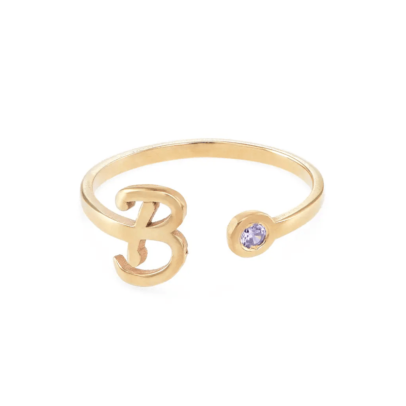 Bild von   offener ring aus vergoldetem spng | 🌟 Gravur nach Wunsch 🪄