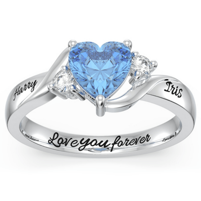 Bild von   sterling silber cubic zirkoniapng | 🌟 Gravur nach Wunsch 🪄
