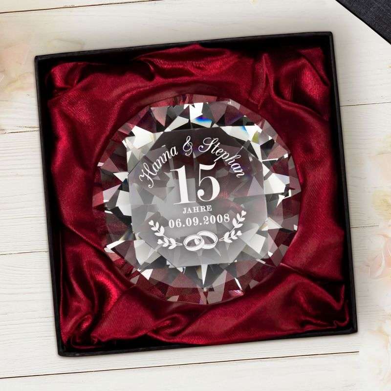 Bild von   diamant kristall mit gravurjpg | 🌟 Gravur nach Wunsch 🪄