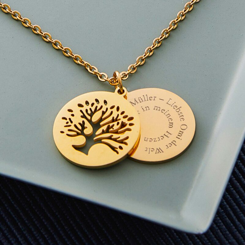 Bild von   kette gold mit gravur und  anjpg | 🌟 Gravur nach Wunsch 🪄