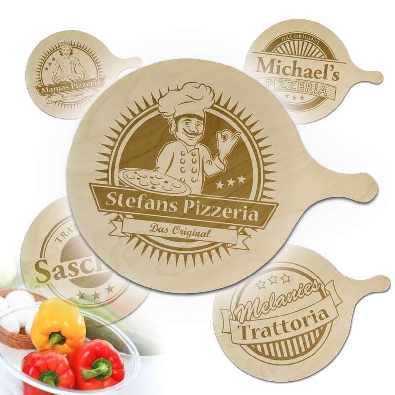 Bild von   pizzabrett mit gravurjpg | 🌟 Gravur nach Wunsch 🪄