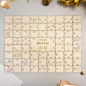 Bild von   a puzzle gaestebuch mit gravujpg | 🌟 Gravur nach Wunsch 🪄