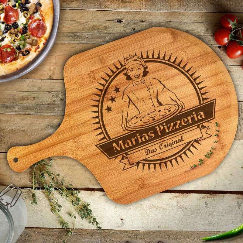 Bild von   premium pizzabrett mit gravurjpg | 🌟 Gravur nach Wunsch 🪄