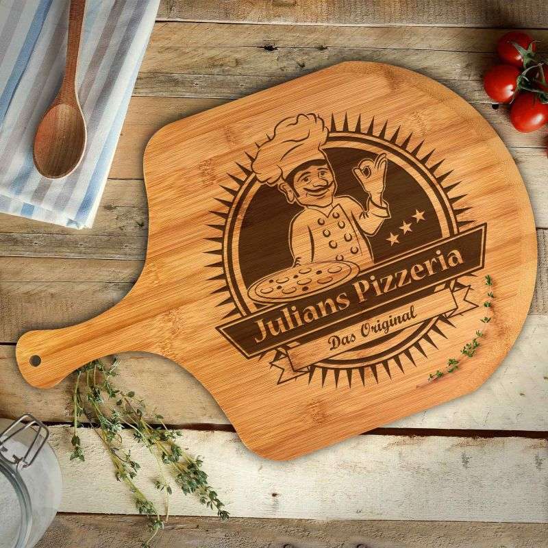Bild von   premium pizzabrett mit gravurjpg | 🌟 Gravur nach Wunsch 🪄