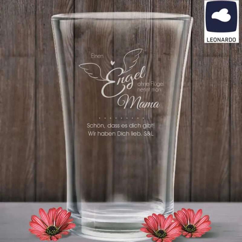 Bild von   blumen vase mit gravur einenjpg | 🌟 Gravur nach Wunsch 🪄