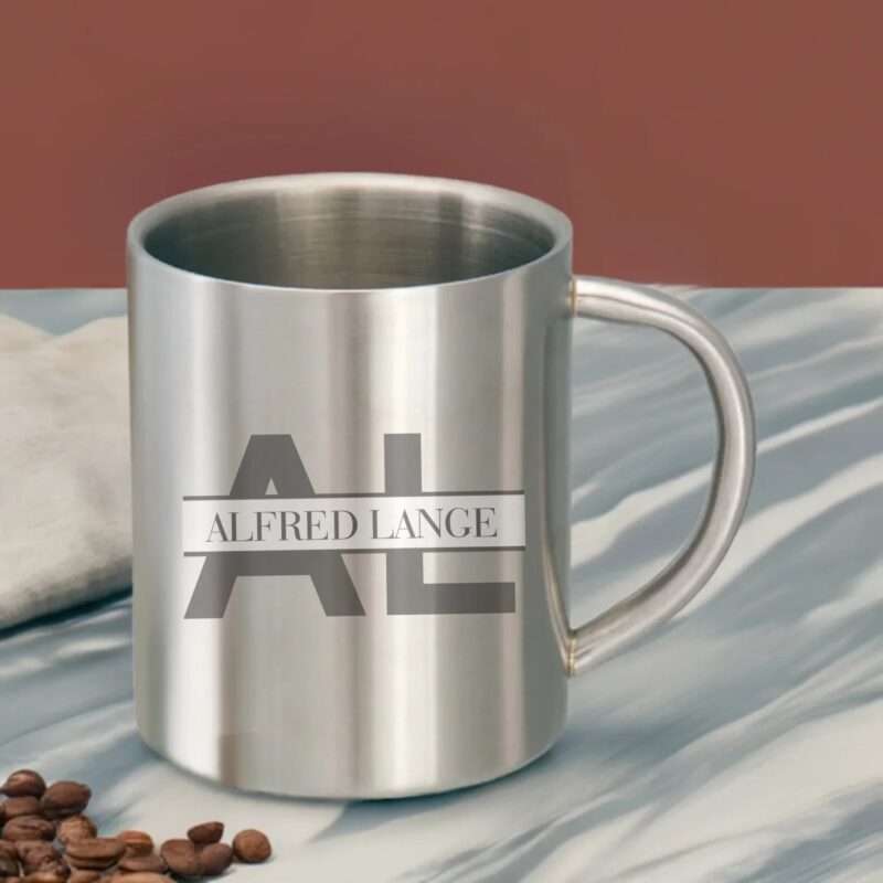 Bild von   edelstahltasse kaffee tee mitjpg | 🌟 Gravur nach Wunsch 🪄