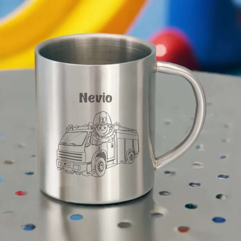 Bild von   edelstahltasse becher feuerwjpg | 🌟 Gravur nach Wunsch 🪄