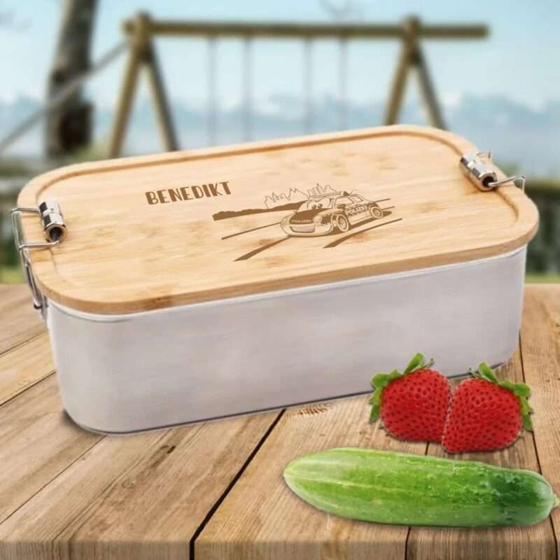 Bild von   edelstahl lunchbox mit individjpg | 🌟 Gravur nach Wunsch 🪄