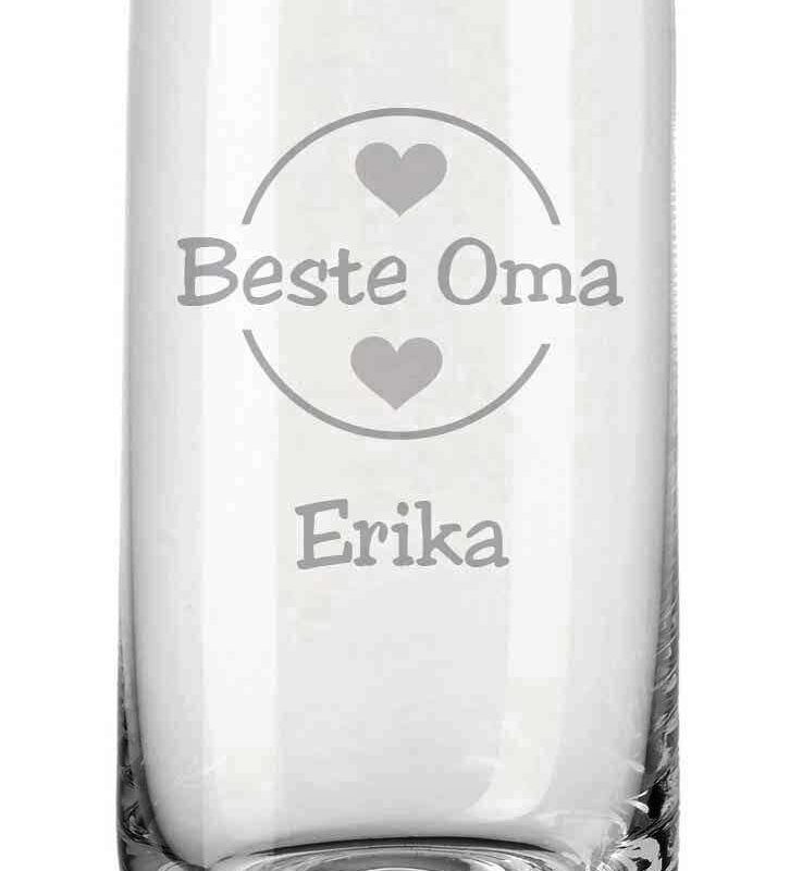 Trinkglas von Leonardo mit deiner Wunschgravur - Beste Oma