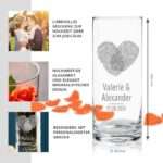 Bild von   runde vase mit gravur fingerjpg | 🌟 Gravur nach Wunsch 🪄