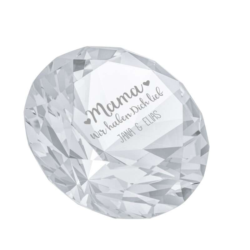 Bild von   diamant kristall mit gravurjpg | 🌟 Gravur nach Wunsch 🪄