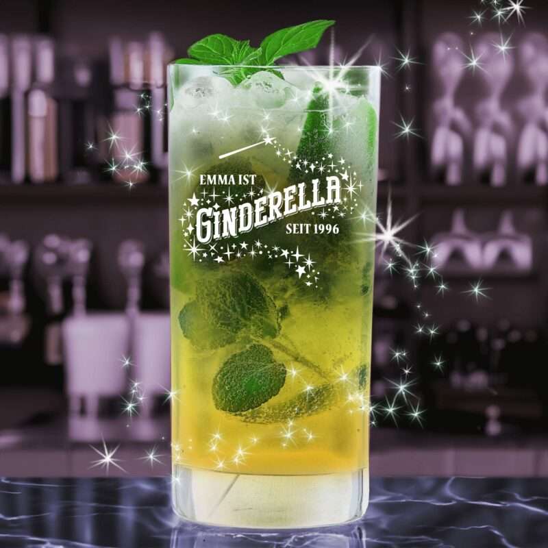 Bild von   cocktailglas mit gravur gindjpg | 🌟 Gravur nach Wunsch 🪄