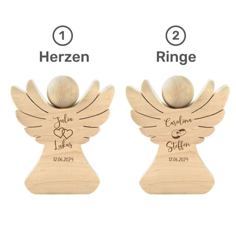 Bild von   engel aus holz mit gravur hojpg | 🌟 Gravur nach Wunsch 🪄