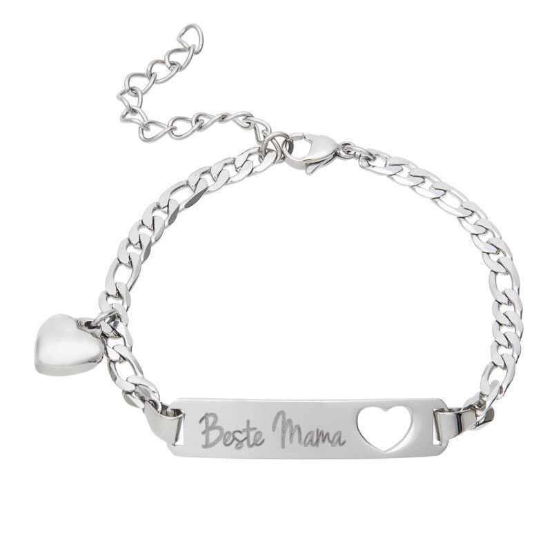 Bild von   silber armband mit gravur fuerjpg | 🌟 Gravur nach Wunsch 🪄