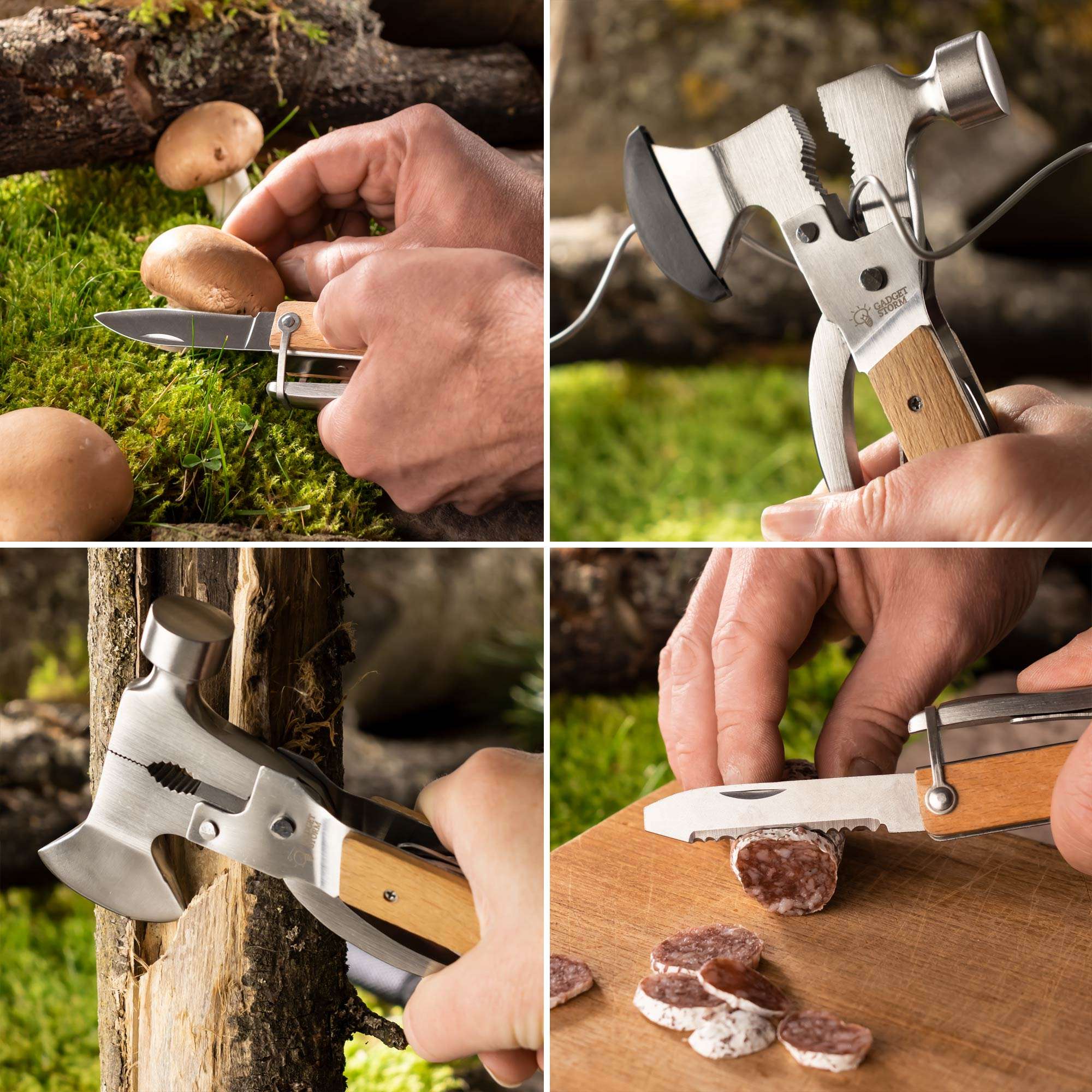 Axt Multitool mit Name Gravur - 10 in1 Werkzeug