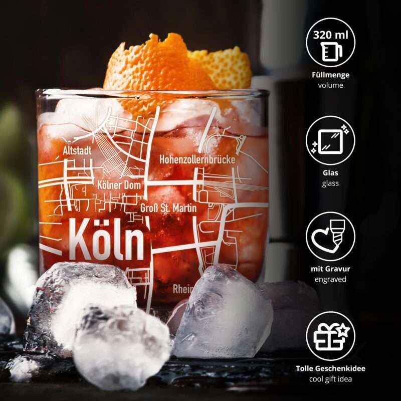 Bild von   whiskyglas mit gravur koelnjpg | 🌟 Gravur nach Wunsch 🪄