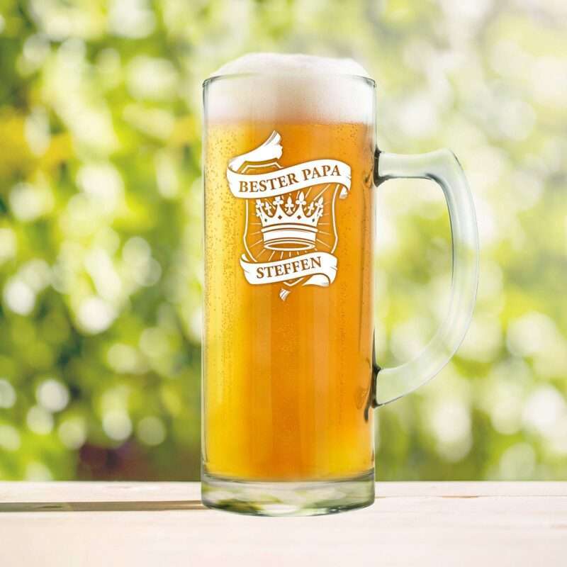 Bild von   bierkrug mit gravur bester papjpg | 🌟 Gravur nach Wunsch 🪄