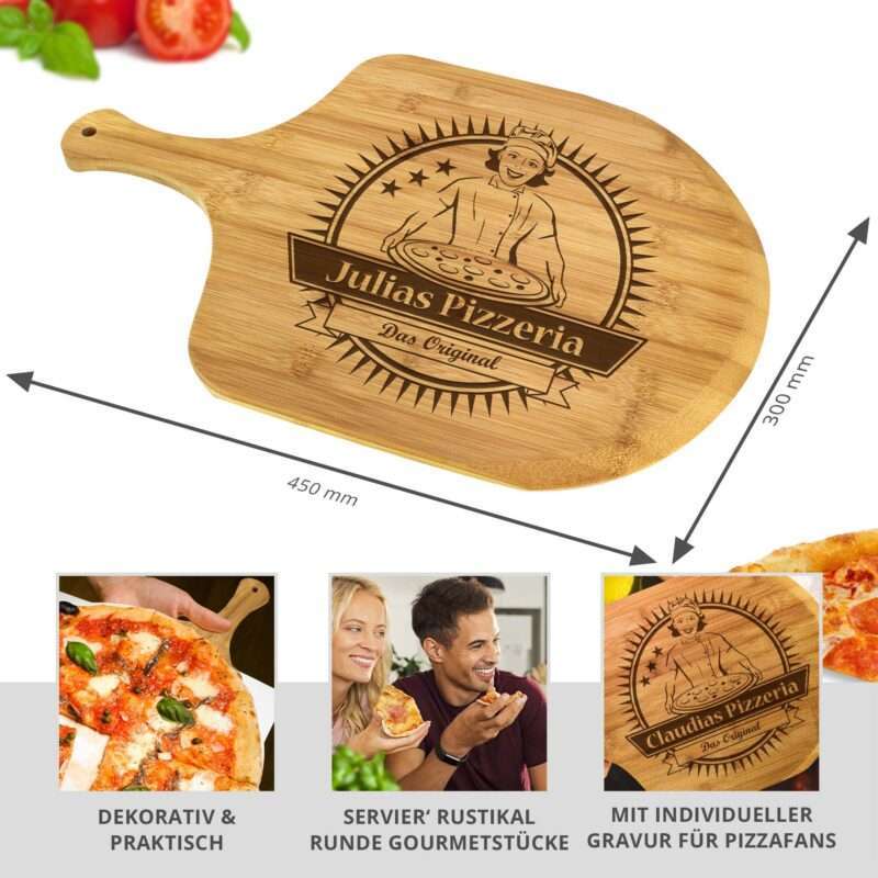 Bild von   pizzabrett premium mit gravurjpg | 🌟 Gravur nach Wunsch 🪄