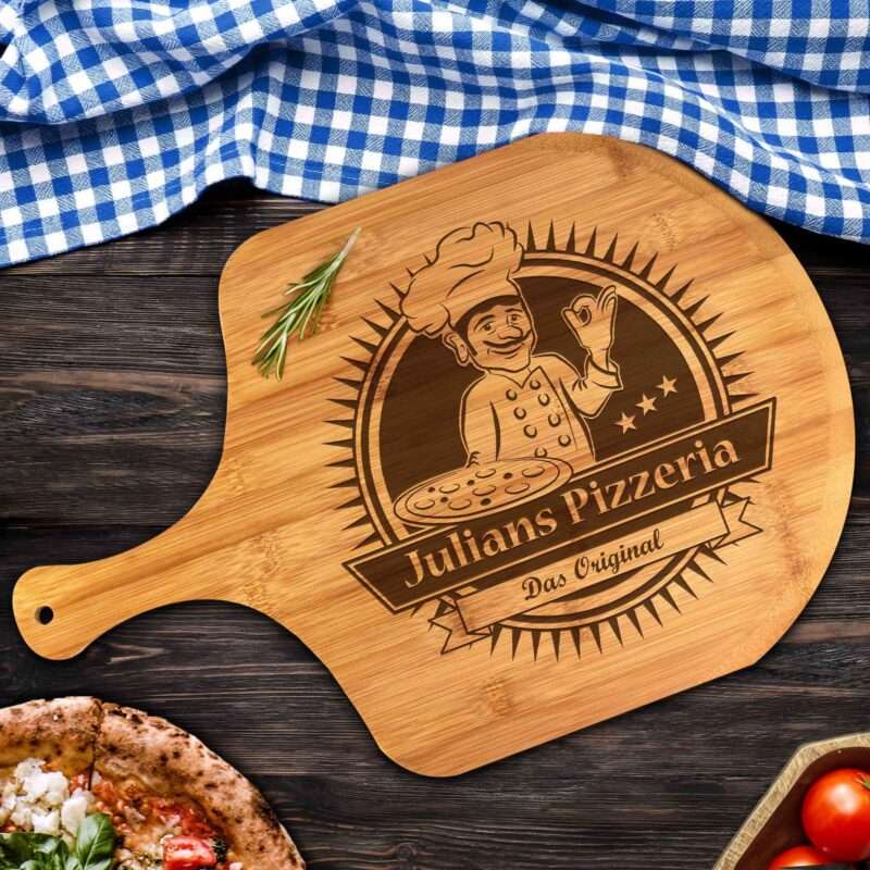 Bild von   pizzabrett premium mit gravurjpg | 🌟 Gravur nach Wunsch 🪄