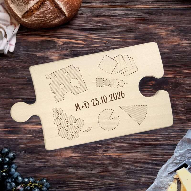 Bild von   puzzle brett aus holz mit gravjpg | 🌟 Gravur nach Wunsch 🪄